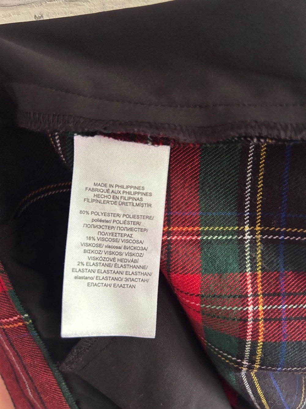 Lauren Ralph Lauren Women’s Size 6 Tartan Plaid Dress Pants Red Green Preppy - Picture 10 of 10